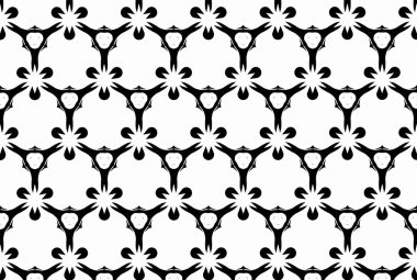 Siyah ve beyaz elemanları ile hayal et. E