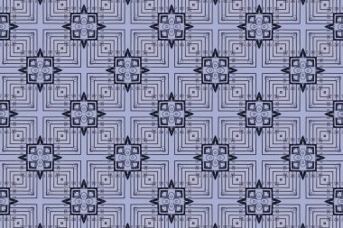 Mavi renkli geometrik öğelerle. E