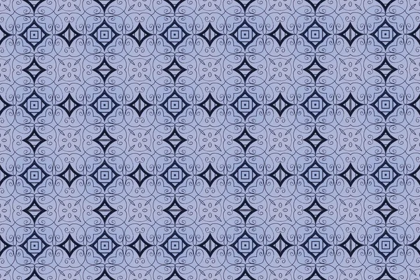 Blue background with geometric elements. O — Zdjęcie stockowe