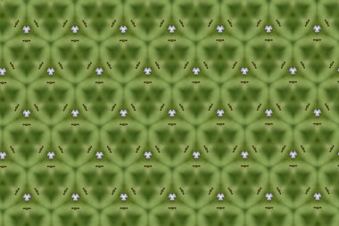 Yeşil bir desenle süsleme. 4