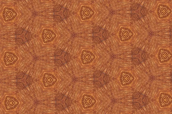 Prydnad med bruna mönster. 16 — Stockfoto