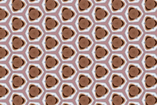 Ornament with brown patterns. 5 — Stock Photo, Image