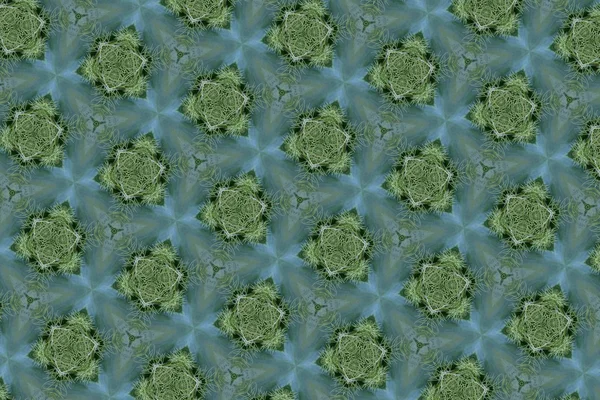 Gröna och blå mönster. 3 — Stockfoto