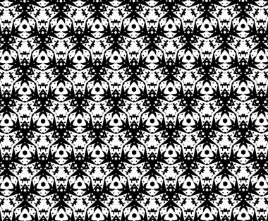 Beyaz ve siyah desenler.