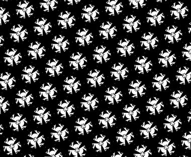 Bir siyah arka plan beyaz patterns.3