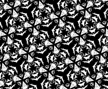 Siyah ve beyaz çizim. B