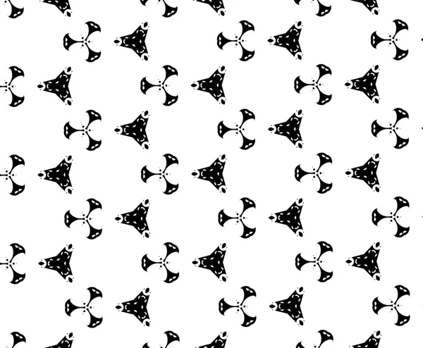 Black patterns.U — Stock Photo, Image