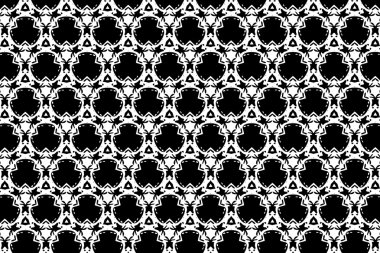 Siyah ve beyaz süsleme. DF