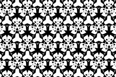 Siyah ve beyaz süsleme. E