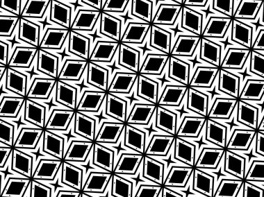 Siyah ve beyaz süsleme. M