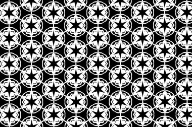 Siyah ve beyaz süsleme. S