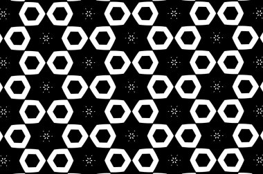 Siyah ve beyaz süsleme. R