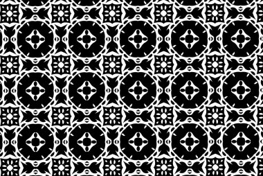 Siyah ve beyaz desenler. Ben