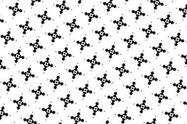 Siyah ve beyaz renkleri unsurları ile süsleme. 1,20