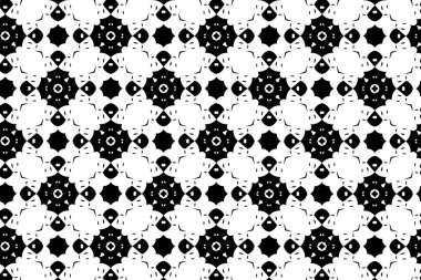 Siyah ve beyaz renkleri unsurları ile süsleme. 1.14