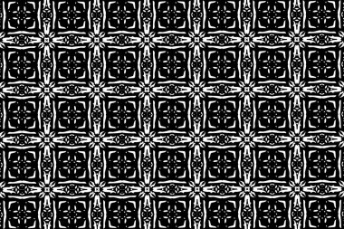 Siyah ve beyaz renkleri unsurları ile süsleme. 1.9