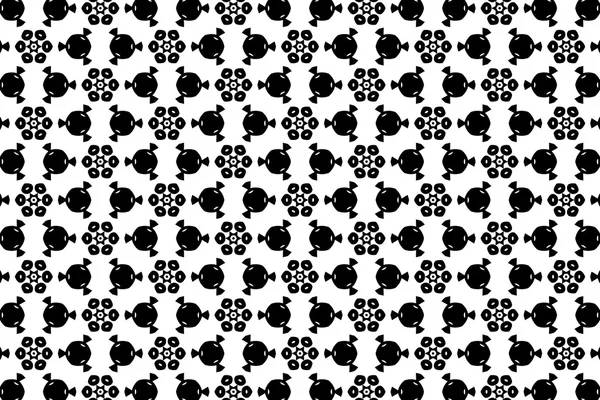 Орнамент з елементами чорно-білого кольору. 1 . — стокове фото