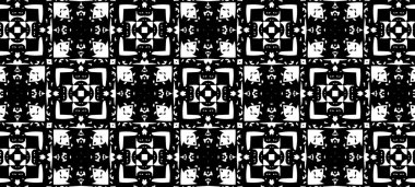 Siyah ve beyaz süsleme. 1.7