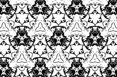 Siyah ve beyaz desenler. g