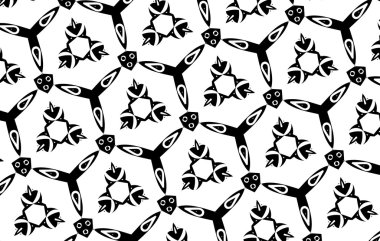 Siyah ve beyaz renkleri unsurları ile süsleme. 18