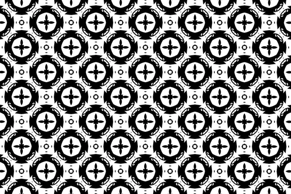 Black-and-white patterns. Fantasies. 7 — Stock Photo, Image