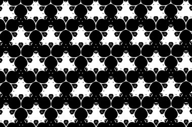 Beyaz ve siyah desenler. 1.16