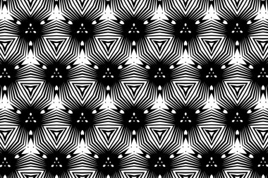 Basit kalıpları siyah ve beyaz renkte. Y