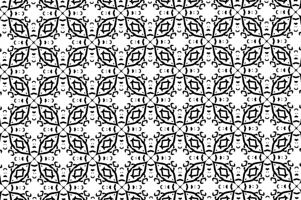 Ornament with black and white patterns. 1.11 — Stock Photo, Image