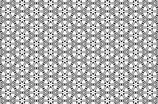 Ornament with black and white patterns. 1.28 — Stock Photo, Image