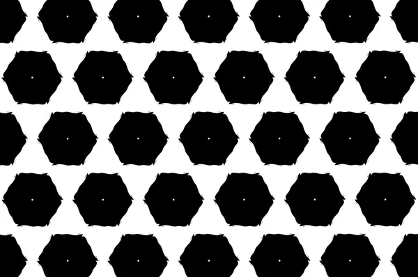 Ornament with black and white patterns. 1.4 — Stock Photo, Image