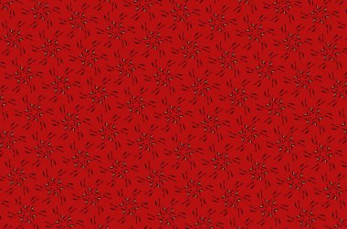 Kırmızı desenli süsleme. 4