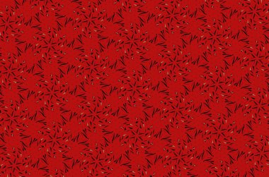 Kırmızı desenli süsleme. 3