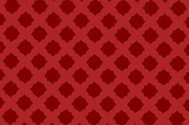 Kırmızı desenli süsleme. 1