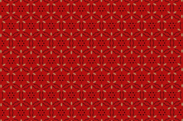 Орнамент з червоними візерунками. 8 — стокове фото