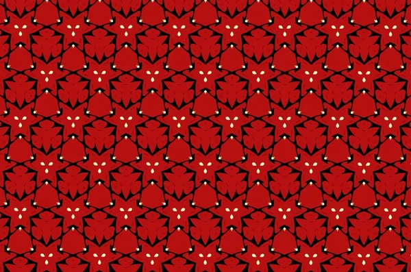 Орнамент з червоними візерунками. 5 — стокове фото