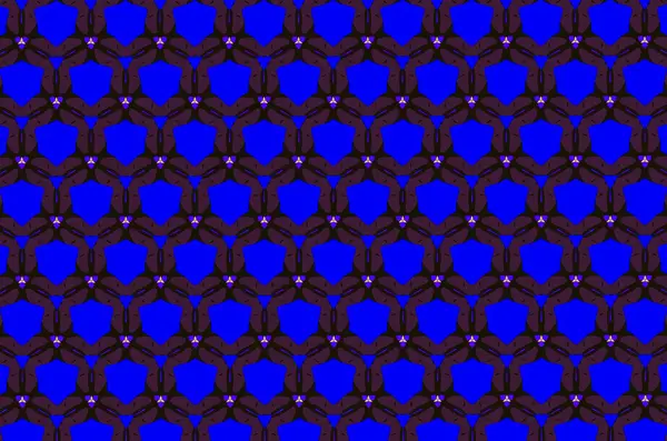 Patterns on a blue background. 4 — Stock Photo, Image