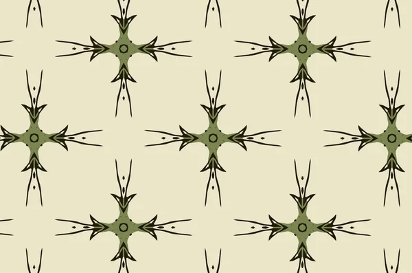 Yeşil süsleme desenleri ile. 4