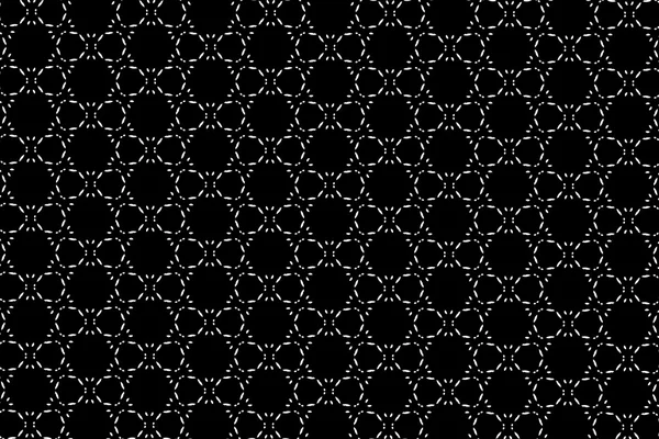 Gray and white patterns on a black background. 2 — Stock Photo, Image