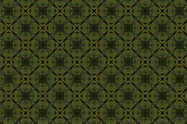 Adorno verde con patrones. 6. — Foto de Stock