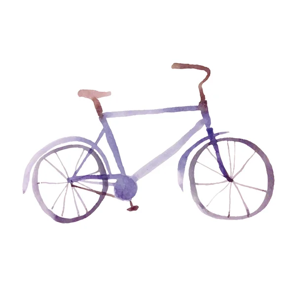 Lawendowy retro rower — Wektor stockowy