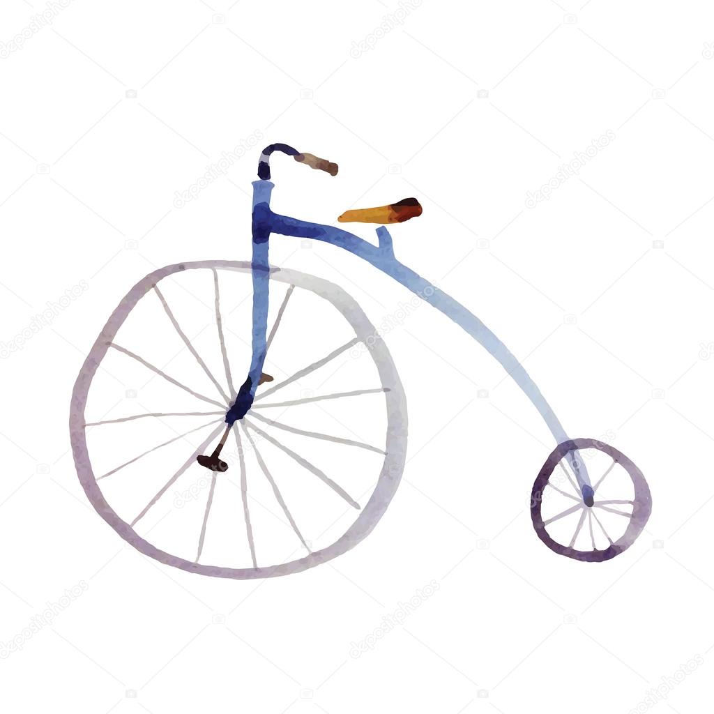 Blue retro bicycle