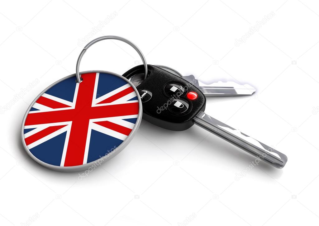 Car Key with keyring
