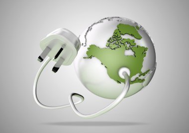 Elektrik prizinden ABD ve Kuzey Amerika için bağlanır ve elektrik enerjisi ile ev ve endüstri güç sağlar.