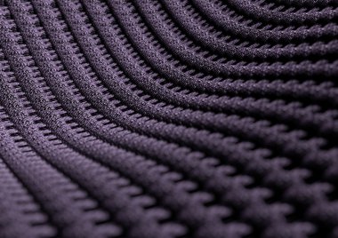 Microscopic close up of fabric or fibres with depth of field clipart