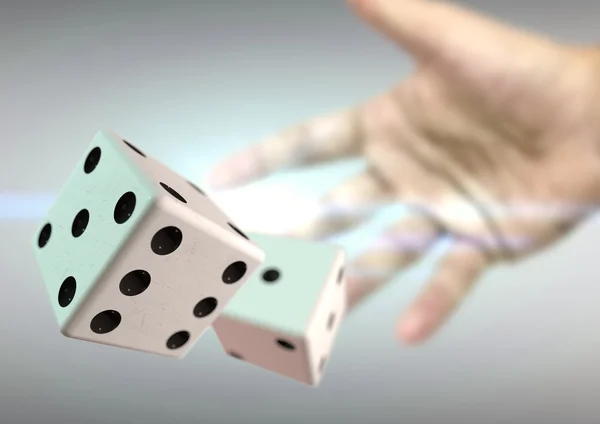 El ile mercek parlaması Casino'da 2 zar atma.