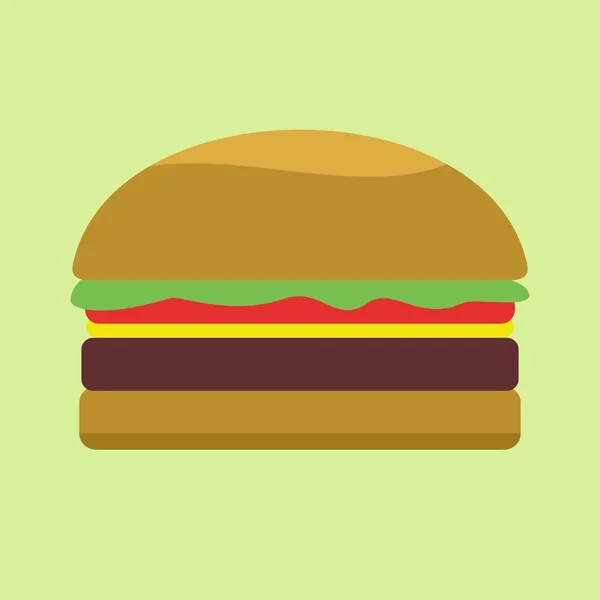 Hamburger Web Siteleri Logolar Pankartlar Için Renk Çizimi — Stok Vektör