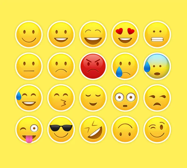 Emoji Vector Illustratie Emoticon Emoji Ontwerp Smiley Face Voor Website — Stockvector