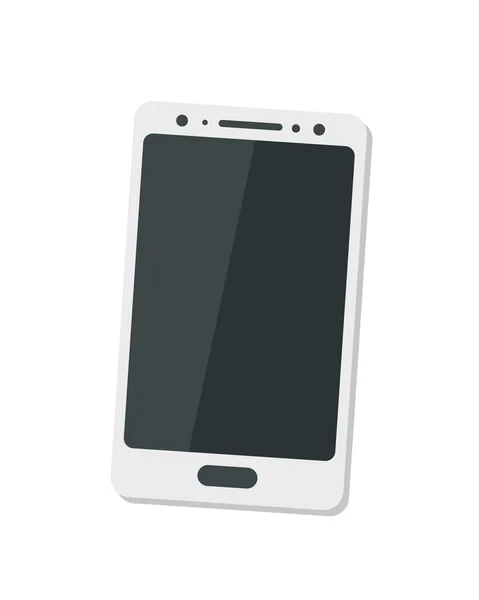 Vector Smartphone Flache Vektordarstellung Isoliert Auf Weißem Hintergrund — Stockvektor