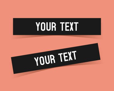  Metin yerleştirme için boş kağıt şeritleri. Metin yerleştirme şablonu. Metin için arkaplan.