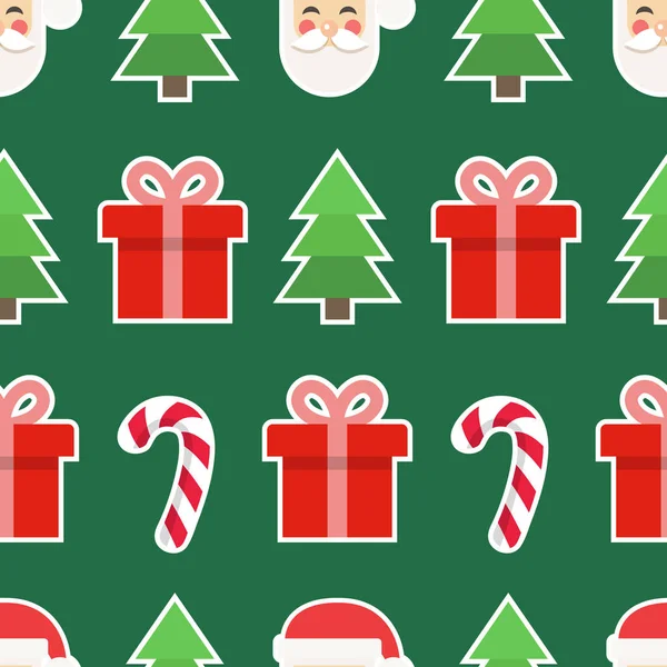 Noel arkaplanı. Noel temalı kusursuz bir desen. Vektör illüstrasyonu.